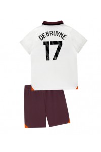 Manchester City Kevin De Bruyne #17 Babytruitje Uit tenue Kind 2023-24 Korte Mouw (+ Korte broeken)